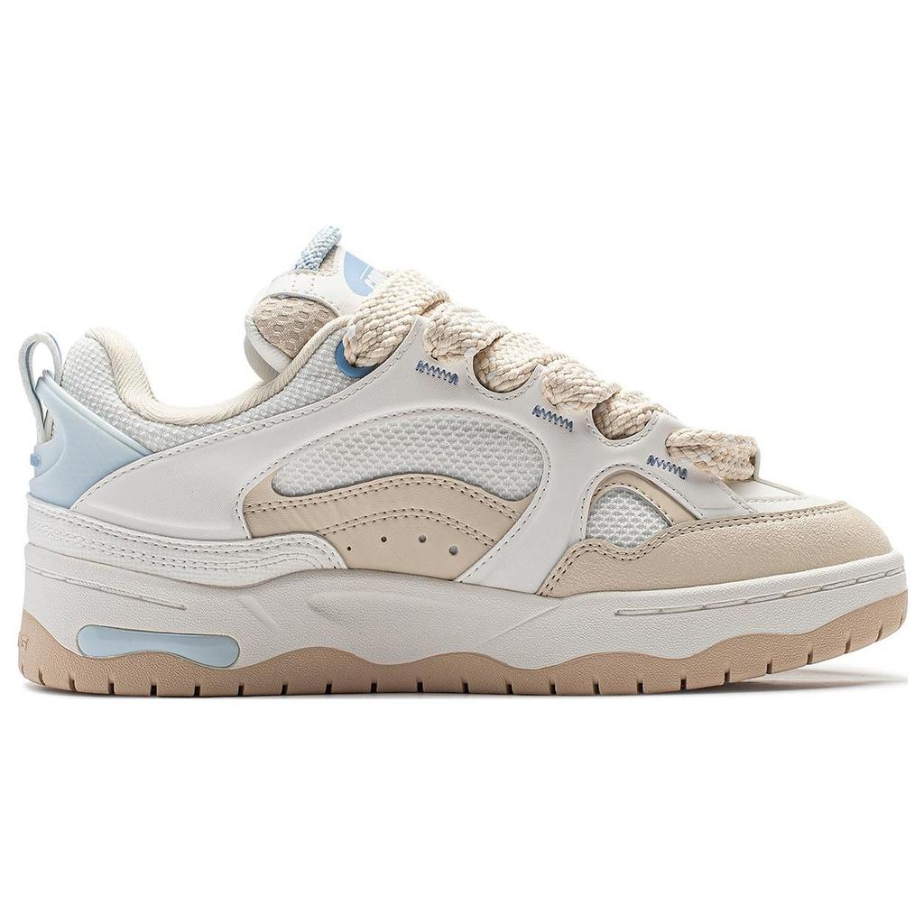 Li Ning CF Comfort Breathable Shock Absorbing Durable Low Top Casual Shoes Women sneaker Cloud-White AGCT330-3