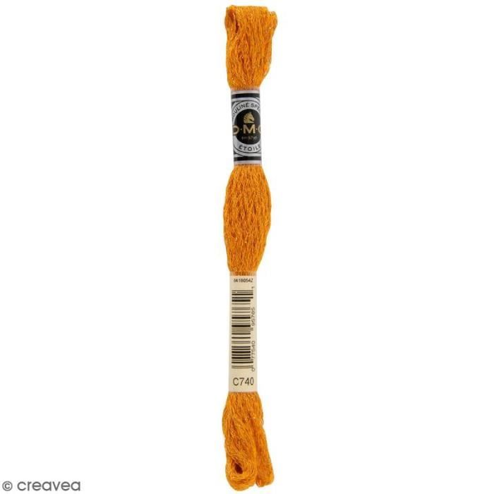 Fil à broder DMC Mouliné Etoile - Echevette 8 m Coloris C740