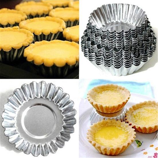 10 Stück Aluminium Eierkuchen Tasse Kuchen Gelee Maker Form Haus Küche Backwerkzeuge