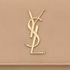 Yves Saint Laurent Ysl Kate Gold Logo Embossed Leather Waist Bag Women Waist Bag Dark-Beige 534395-BOW0J-2721