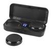 Motorcycle Bluetooth Headset with Charging Case Remote Control 50 Hours Battery Life Wireless Helmet Speaker for