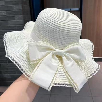 

Hat women s summer sun protection visor beach summer outdoor women s sun hat versatile cool hat big brim m size [suitable for 56-58cm] Темно-синій