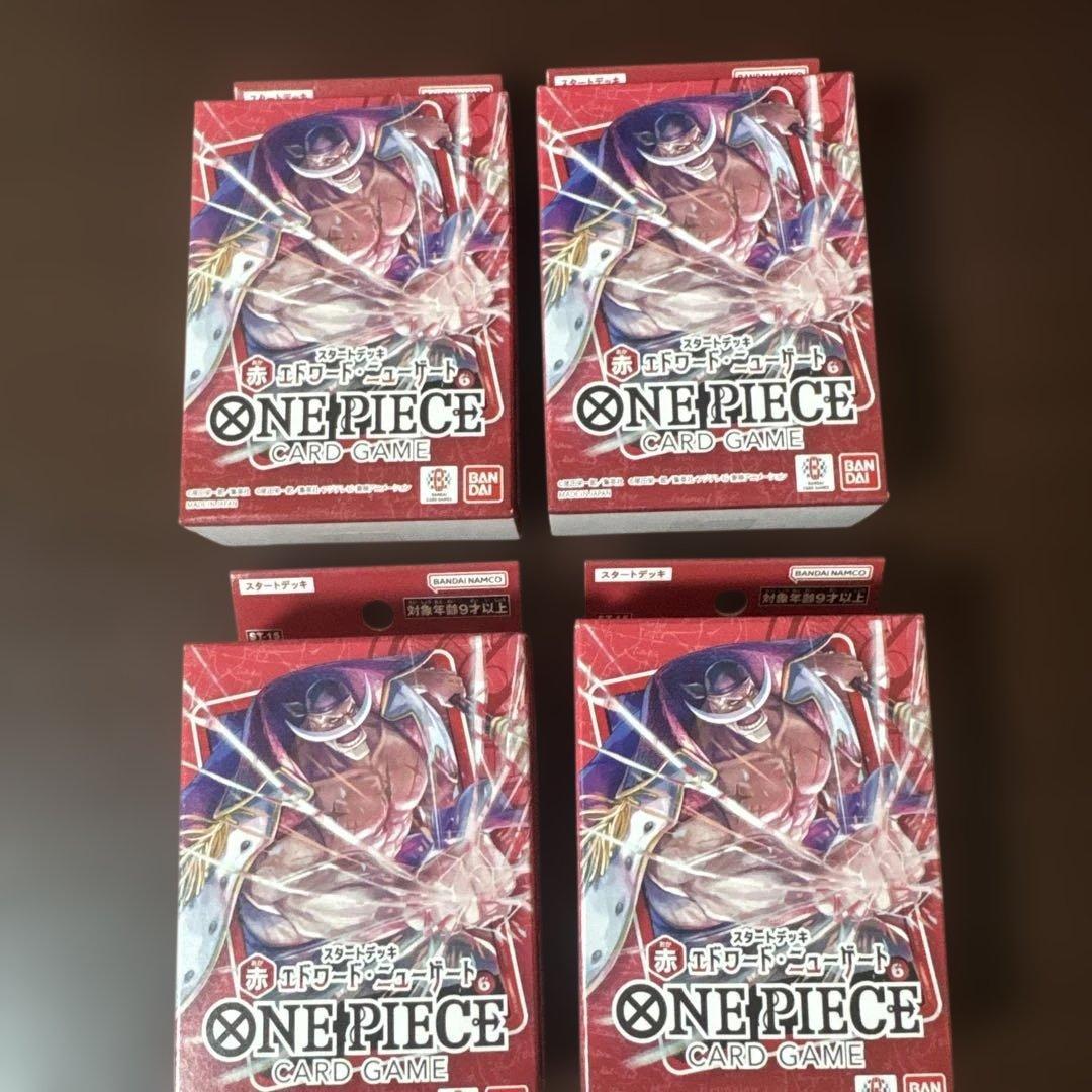 One Piece Start Deck Red Edward Newgate New unopened 4 sets