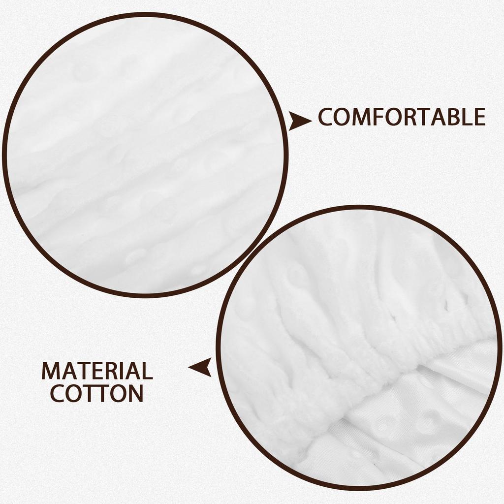 Baby Changing Pad Cover Cotton Soft Breathable Reusable Washable Removable Diaper Changing Pad Sheet Elastic Fit Most Infant