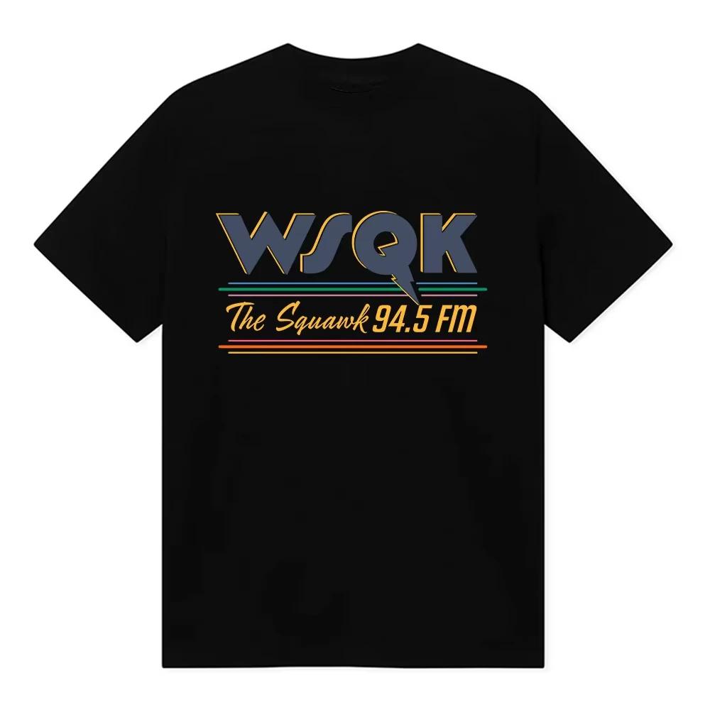 2026 Sommer WSQK The Squawk 94.5 FM T-Shirts Beam Me Up T-Shirts Ort Sucks Grafikdruck T-Shirt Baumwolle Kurzarm Herren T-Shirts Streetwear