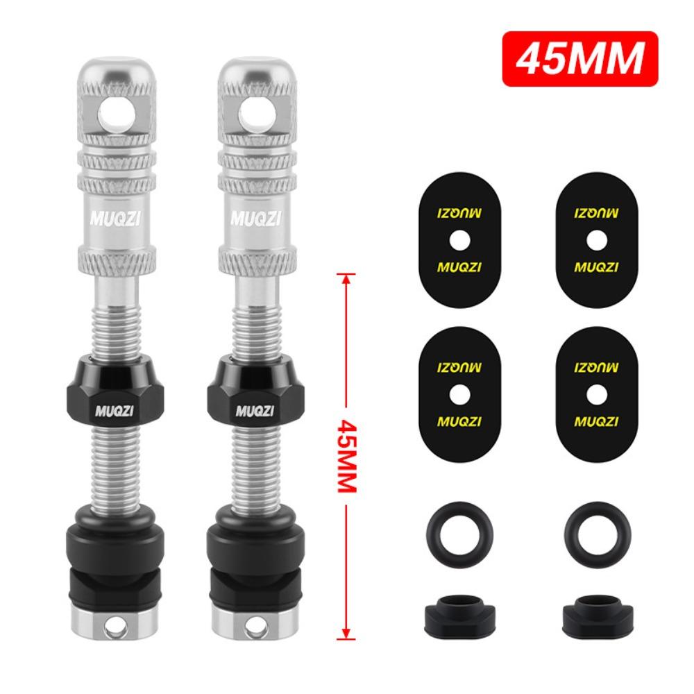 45mm Length Tubeless Presta Valve Stem Tubeless Design Bicycle Air Nozzle Bicycle Accessories