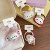 Korean Style Cute Cat Hair Tie for Girls - Handmade Fabric Student Hair Rope