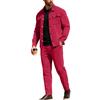 Completo casual sportivo da uomo con giacca button-down e pantaloni