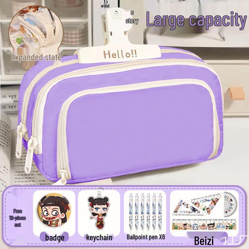 Nezha Ao Bing Large Capacity Children s Pencil Case - Anime Design for Boys and Girls
