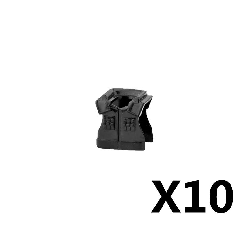MOC Militärfigur Zubehör Bausteine Alpha SWAT Helm Weste Rucksack Knieschoner Nachtsichtgeräte Steine Spielzeug K017