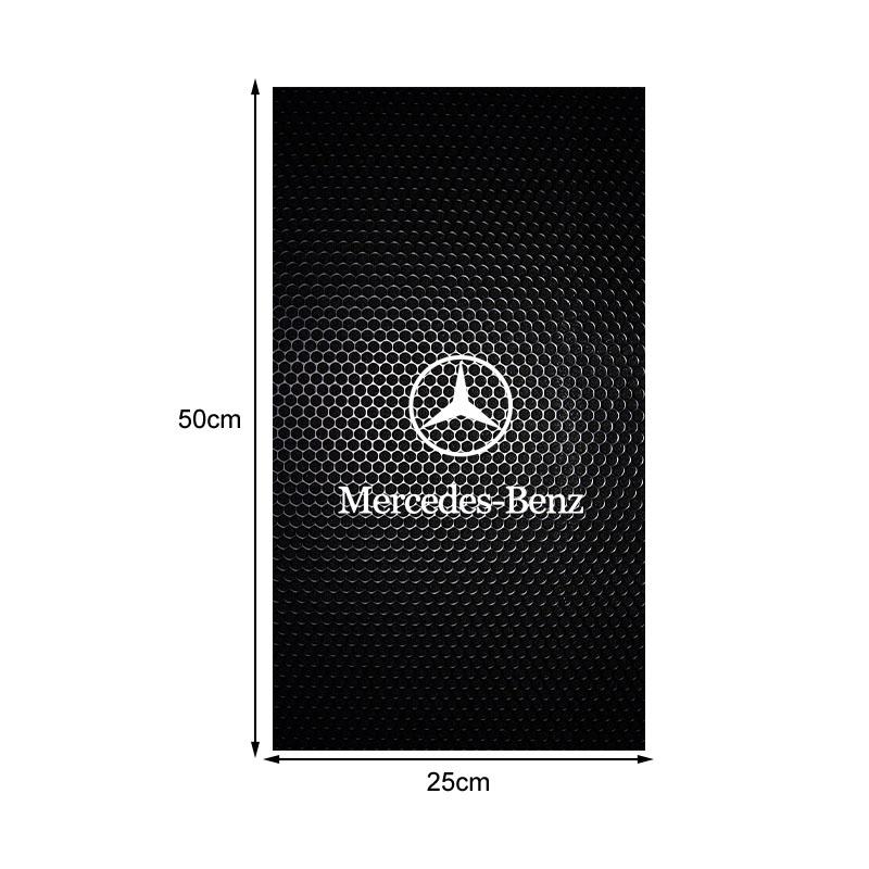 Car Emblem Center Pillar Sticker Auto Door Decorative Stickers For Mercedes Benz AMG W212 W205 W246 W177 W176 W213 GLC GLE GLS ML Welcome Laser Lamp