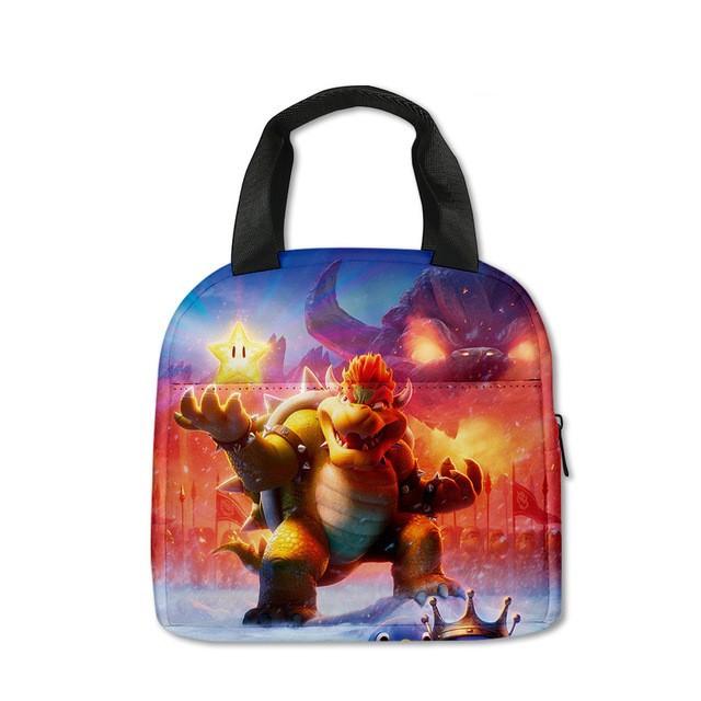 Mario Super Mario Lunch Bag Elementary School Student Insulated Lunch Box Handheld Meal Bag Ice Pack