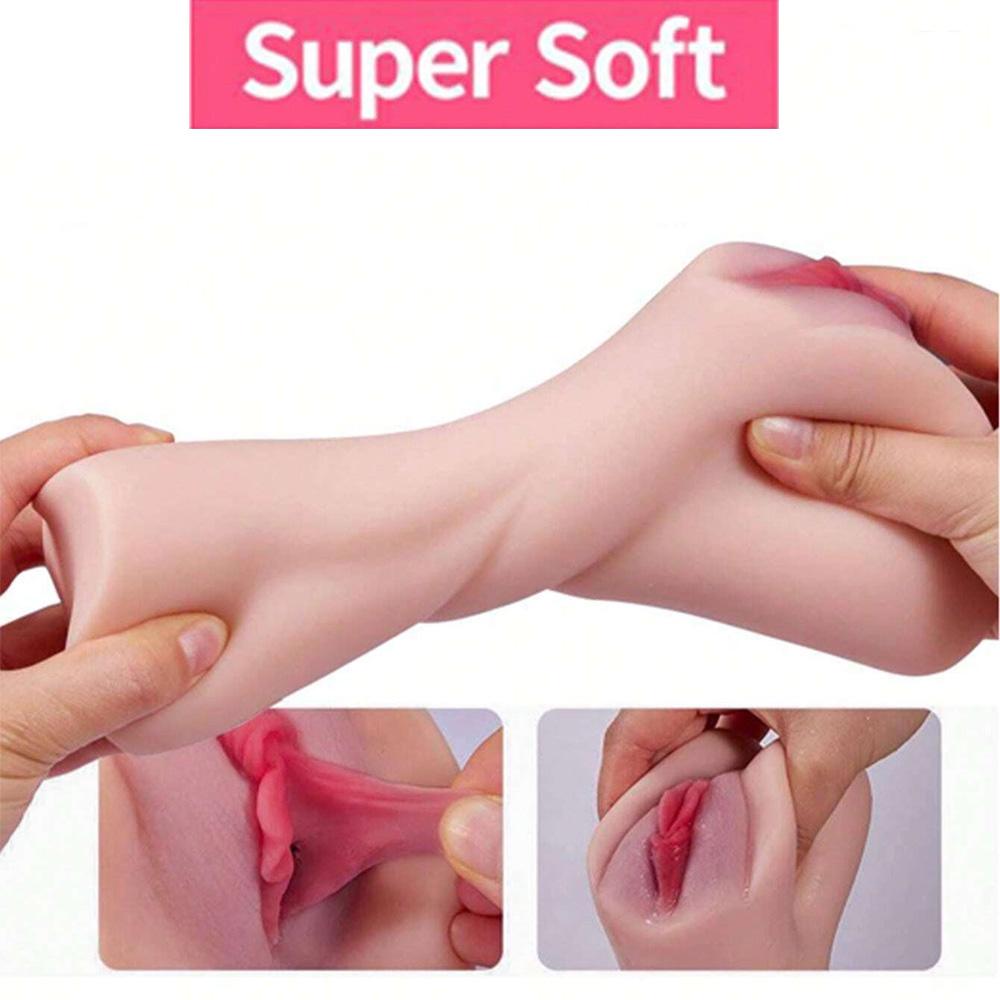 Realistic Textured Vagina Anal Mouth Sex Toys Safe Silicone Vagina Male Masturbator Soft Pocket Pussy Sex Toys Male Masturbator