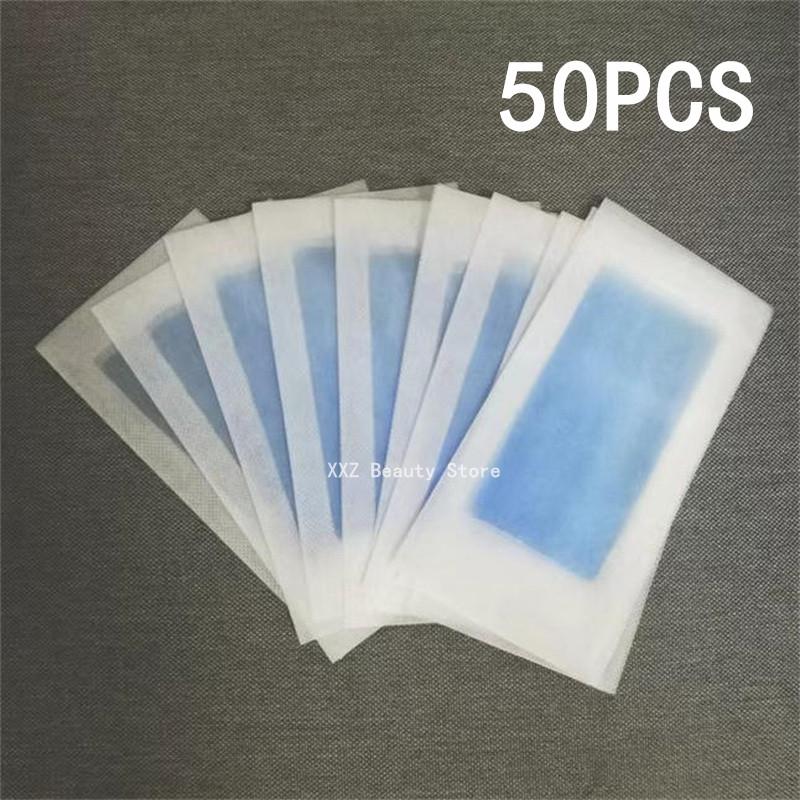 Professional Hair Removal Wax Strips 10/50 Sheets 18x9cm Double Sided Depilation Paper for Bikini Leg Body Face