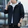 Chaqueta para hombre Primavera y Otoño Nuevo Estilo Chaqueta para hombre Guapo Casual con Capucha Chaqueta de Trabajo para Hombre