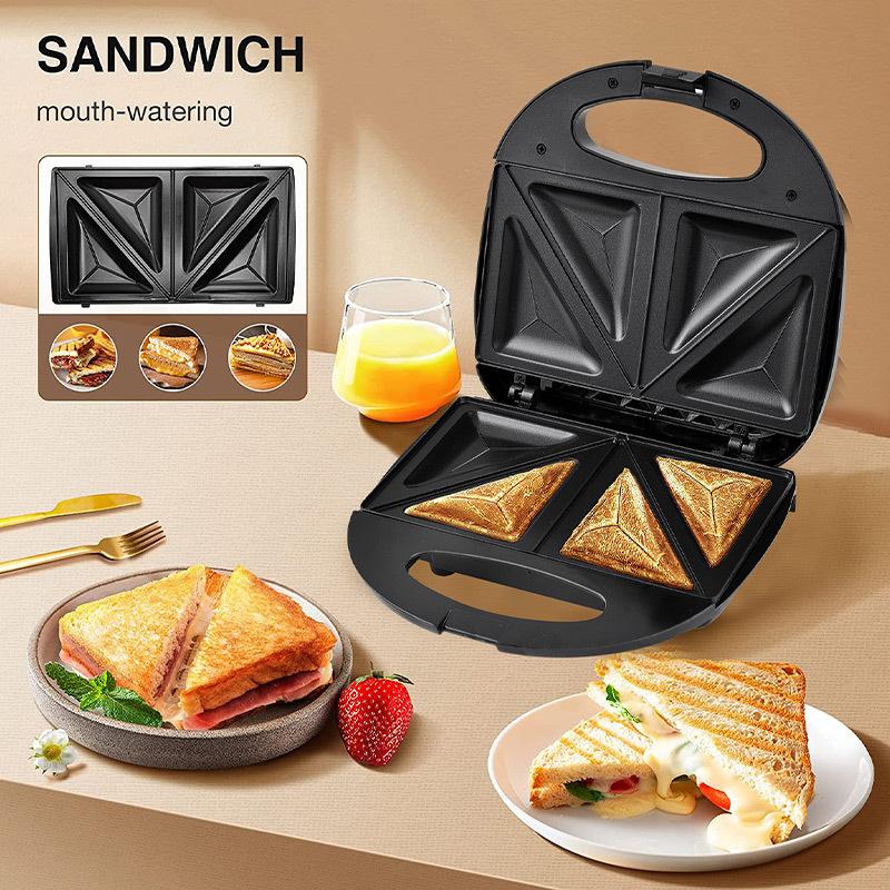 

Large Size Sandwich Maker Non-Stick Electric Breakfast Maker For Home & Kitchen