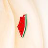 Brooch Pin Lightweight Zinc Alloy Watermelon Shape Badge Smooth Surface Lasers Cut Design Pin Lapel Accessory