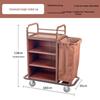 Hotel Linen & Room Service Cart – Stainless Steel Double-Sided Trolley for Cleaning & Sanitation.