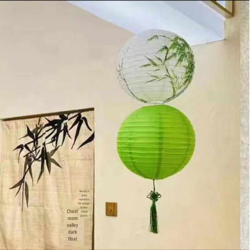 Ancient Style Mid-Autumn Lanterns: Plum, Orchid, Bamboo, Chrysanthemum Decor & Photography Props