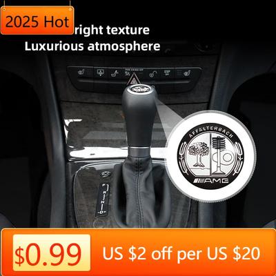 2025 Hot Auto Páka riadiacej páky prevodovky Nálepka Rukoväť radiacej páky Znak Pre Mercedes Benz AMG W203 W206 W220 W205 W211 W212 W201 W210 W10