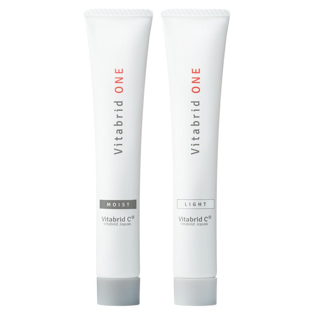Vitabrid ONE of 20g (All-in-One Gel/Quasi-drug/Set 2, Each) Moisturizing, Anti-Blemish, Anti-Wrinkle (CICA/Niacinamide), Additive-Free