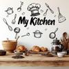 Kitchen Wall Decal With Self Adhesive Backing Warm Rustic Design For Home Kitchen Dining Room Wall Decor
