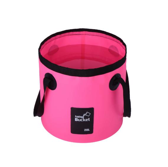 Foldable PVC Water Bucket: Portable Outdoor Camping & Fishing Bin for Multi-purpose Use