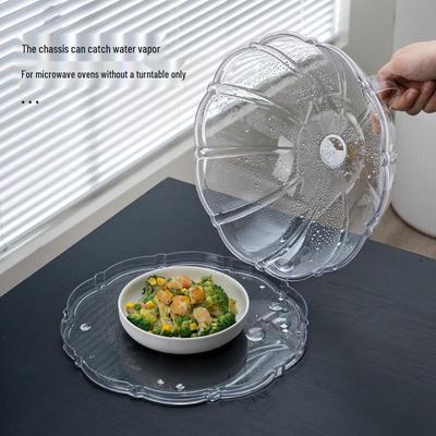 Transparenter Spritzschutz-Deckel für die Mikrowelle - Hitzebeständig, Lebensmittelecht