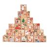 Craft Advents Calendar 24 Day Fillable Paper Set For Holiday Candy Gifts Family Craft Project Recyclable Decoration