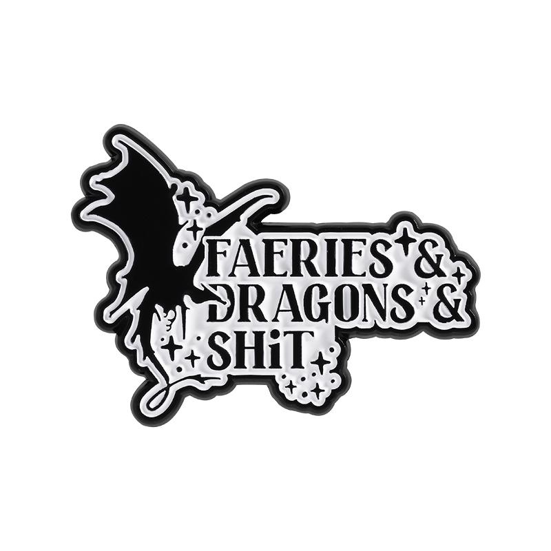 

Эмалевые значки Фея и Дракон Мультяшные женские броши Значки на лацкан Значок на рюкзак Аксессуары для костюма Фэнтези украшения Подарки