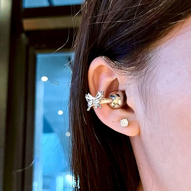 Accesorii de Agățat Huawei FreeClip cu Clips pentru Ureche Fluture Plin de Diamante