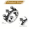 Vintage Royal King Crown Design Stainless Steel Men's Women's Unisex Ring Wedding Band Size 6-12