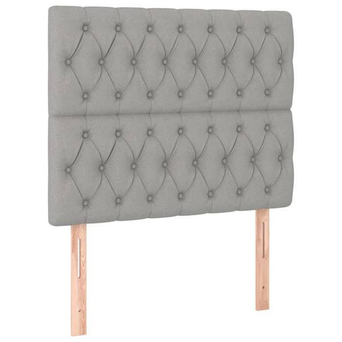 Tête de lit - Maison Exclusive - Gris clair - 100 x 7 x 118/128 cm - Hauteur réglable