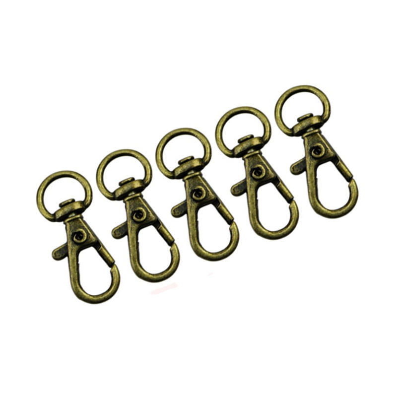 5pcs circle metal carabiner hook snap round clip hook keychain outdoor 35mm J7