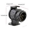 13 To 7 Pin Plug Adapter Durable Trailer Connector 12V Towbar Towing Plugs Socket Adapter Protect Connections A30 Connector