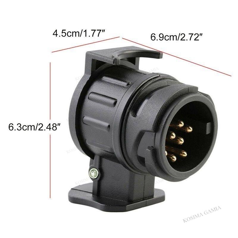 13 To 7 Pin Plug Adapter Durable Trailer Connector 12V Towbar Towing Plugs Socket Adapter Protect Connections A30 Connector
