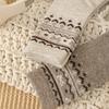 Coffee Color Medium Wool Socks Casual Retro Style Thickened Warm Thick Socks