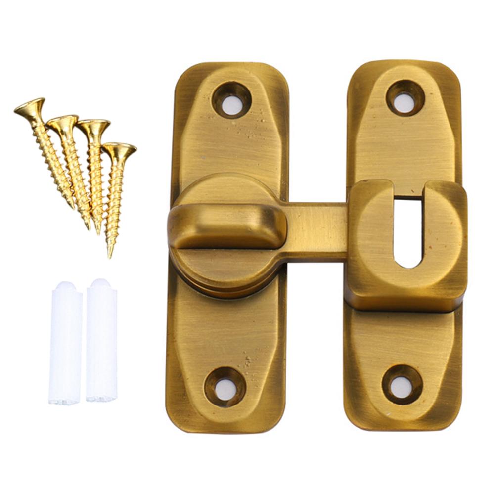 Sliding Barn Door Lock 90°180° Sliding Door Latch Barn Gate Bolt Cabinet Closet Latch  Window Buckle Anti Theft Hardware