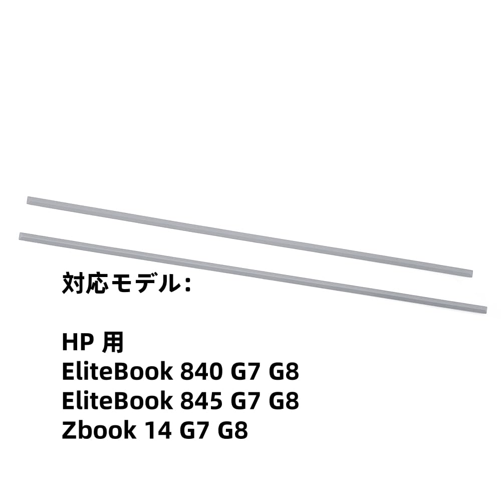 HSSDTECH Bottom Cover Rubber Non-Slip Bumper Feet Pads for HP EliteBook 840, 845, G7, G8, and Zbook 14, G7, and G8, Gray (2-Pack)
