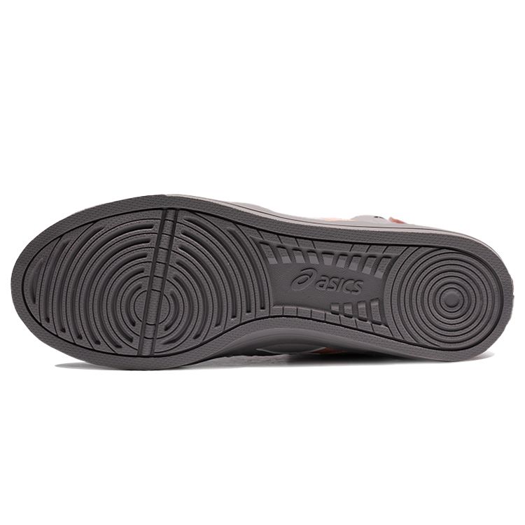 Asics Double Clutch Fabric Synthetic Leather Retro Casual High-Top Skate Shoes Women Sneakers Gray Pink 1203A172-020