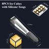 8PCS Quick Freeze Whiskey Stones Reusable Stainless Steel Ice Cubes for Vodka Wine Beer Juice Whisky Rock Cooler Chiller Tools