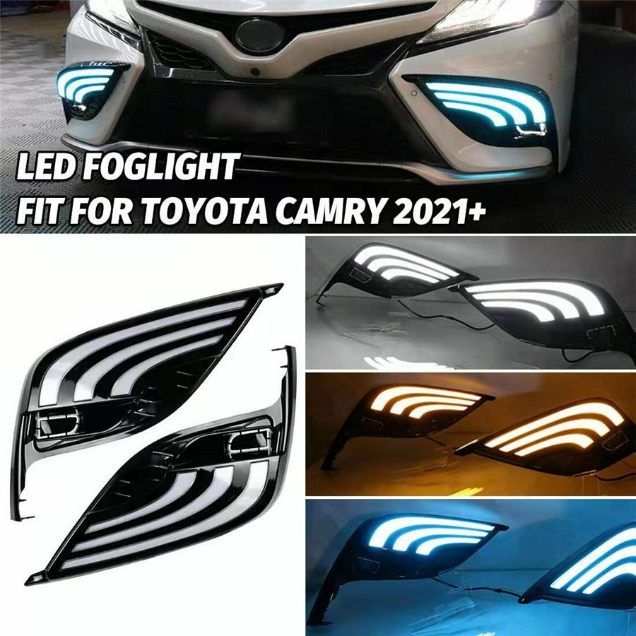 3Color DRL Daytime Running Light Bezel For Toyota Camry XSE SE 2021+ DC12V