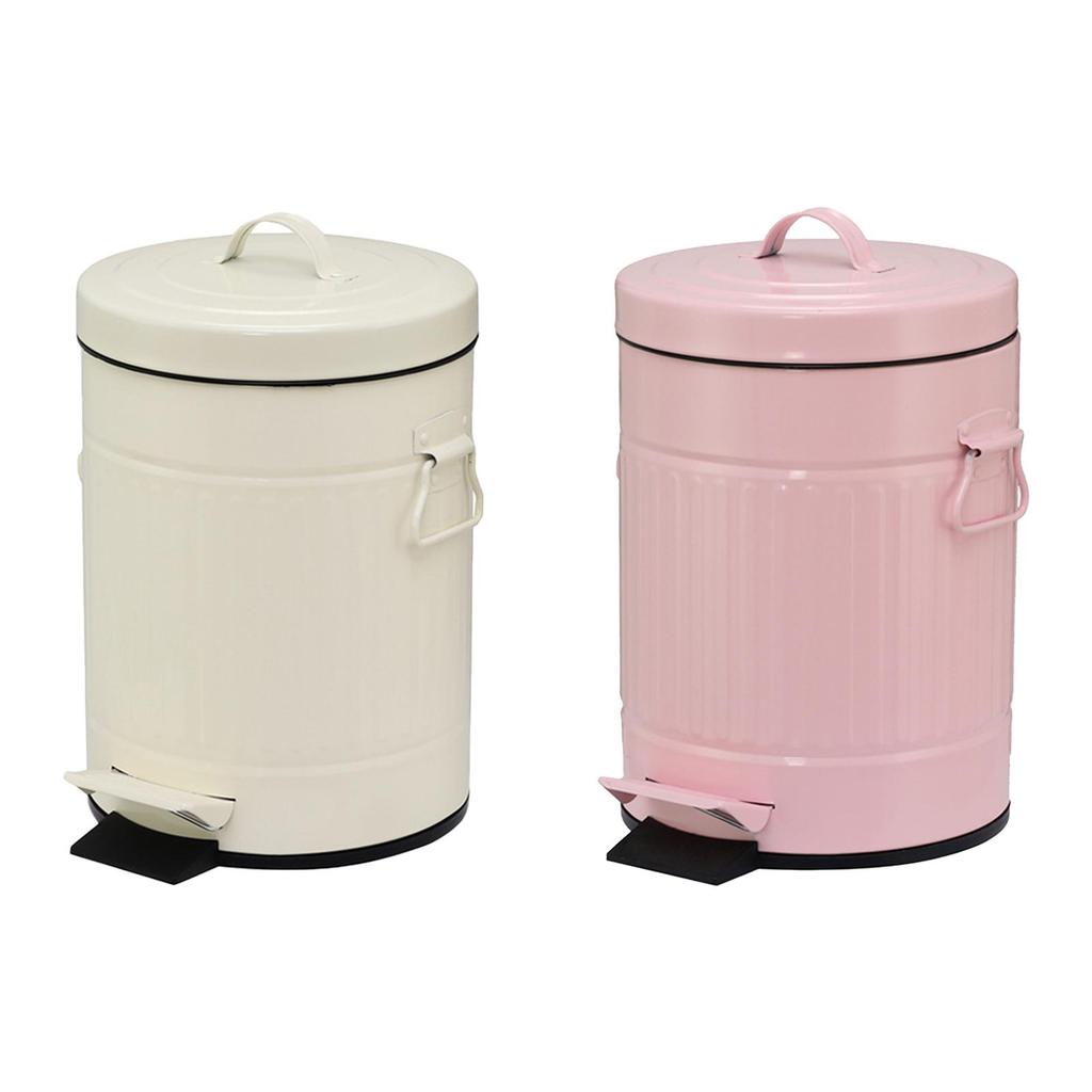 Step Trash Can Anti Slip Base Waste Basket Dustbin Foot Pedal Garbage Bin for Entryway Restroom Toilet Laundry Room Apartment
