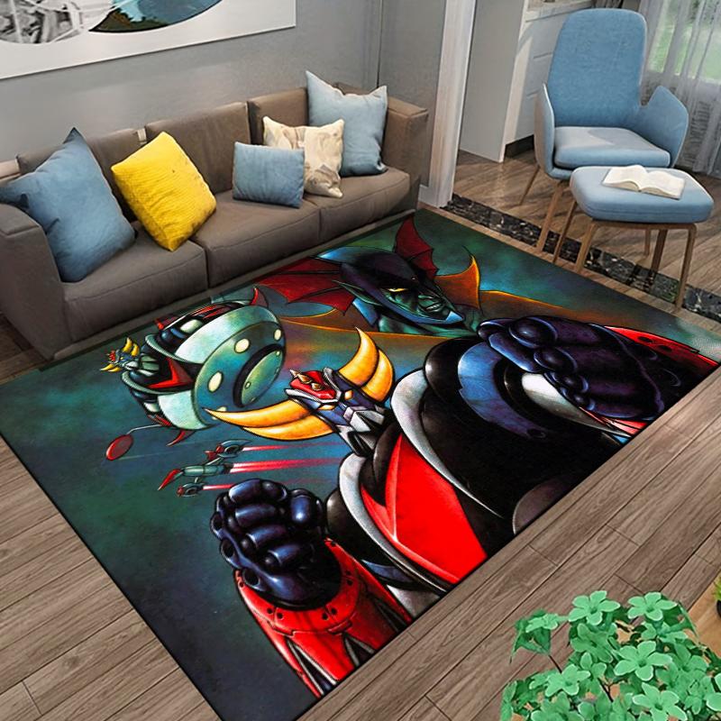 15 Sizes UFO-ROBO-GRENDIZER-GOLDORAK Pattern Rug for Bedroom Living Room Anime Carpets for Girl Room Floor Mat  floor mats