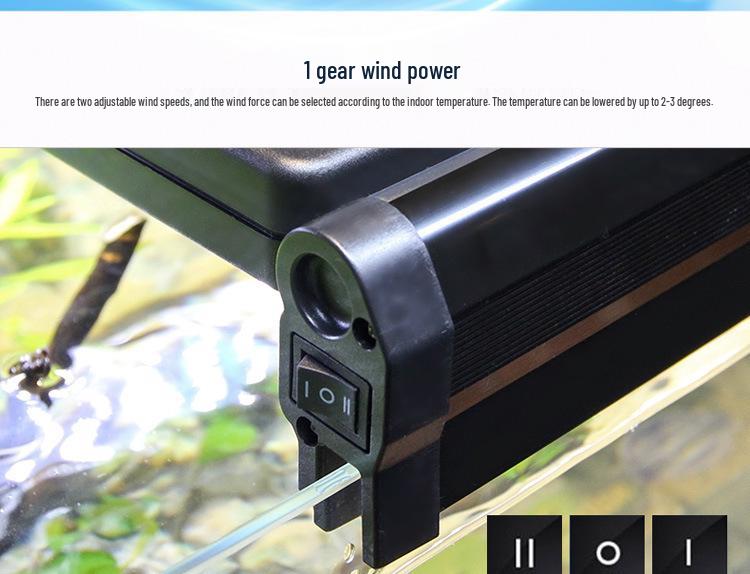 Aquarium Cooling Fan for Fish, Shrimp, & Water Plant Tanks - Silent Operation