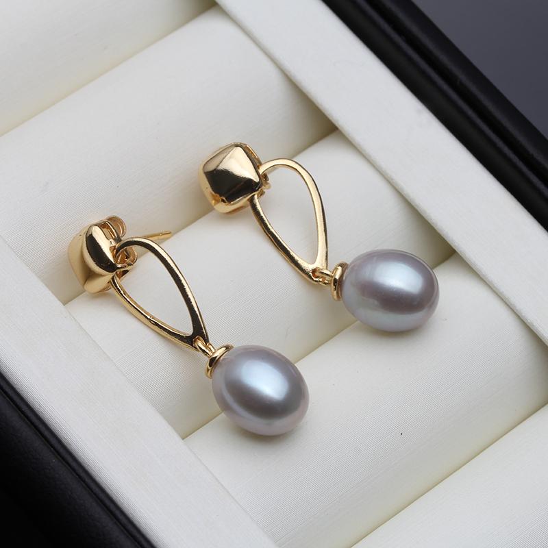 

Genuine Black Pearl Earrings Woman,Cultured Natural Freshwater Earrings with White Pearls Wife Mother Birthday Gift White Pink