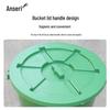 Ansaire Commercial Outdoor Round Plastic Trash Can with Lid
