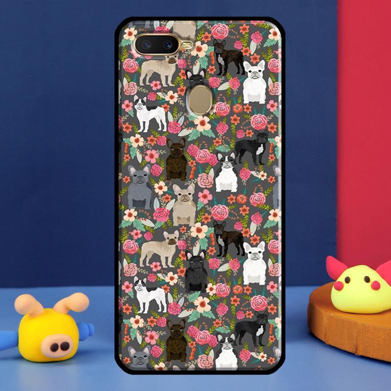 Cute French Bulldog For Oppo A54 A57 S A78 A58 A98 A5 A9 A91 A15 A16 A17 A52 A72 A76 A96 A74 A94 A77 Phone Case
