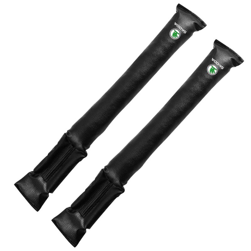 1/2Pc Car Seat Gap Filler Side Seam Plug Strip Leak-proof Filling Strip For Skoda Octavia Superb Rapid Kodiaq Karoq Fabia Kamiq Roomster Citigo