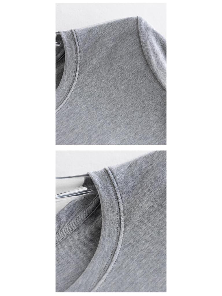 Women's 2026 Easy Care Mulberry Silk Round Neck T-shirt - Casual, Breathable, Short Sleeve, Skin-Friendly.